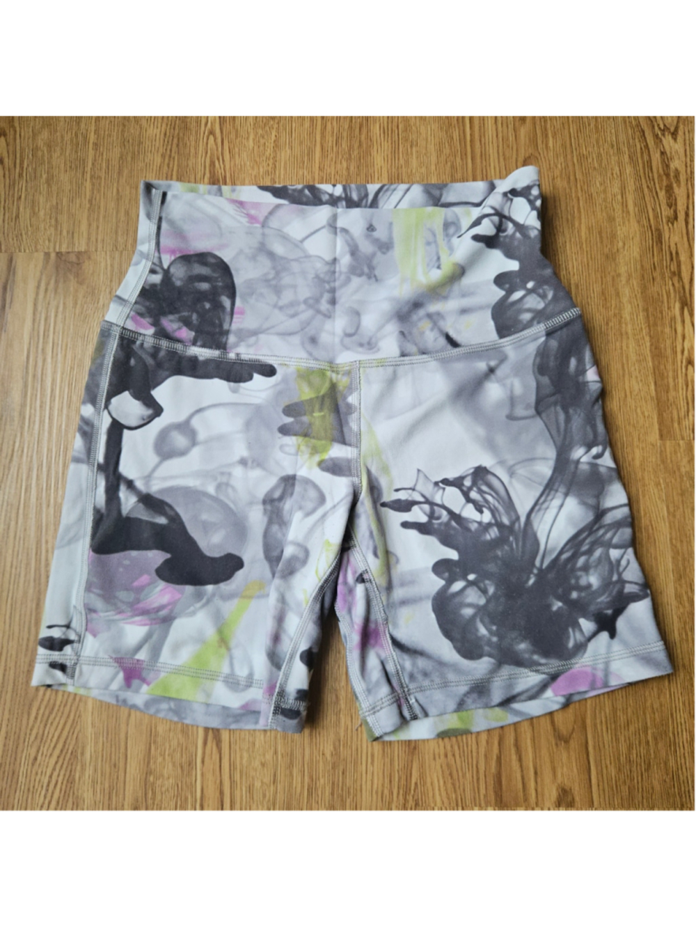Lululemon Align High Rise Short Throwback Print Colorful Smoke Womens 6